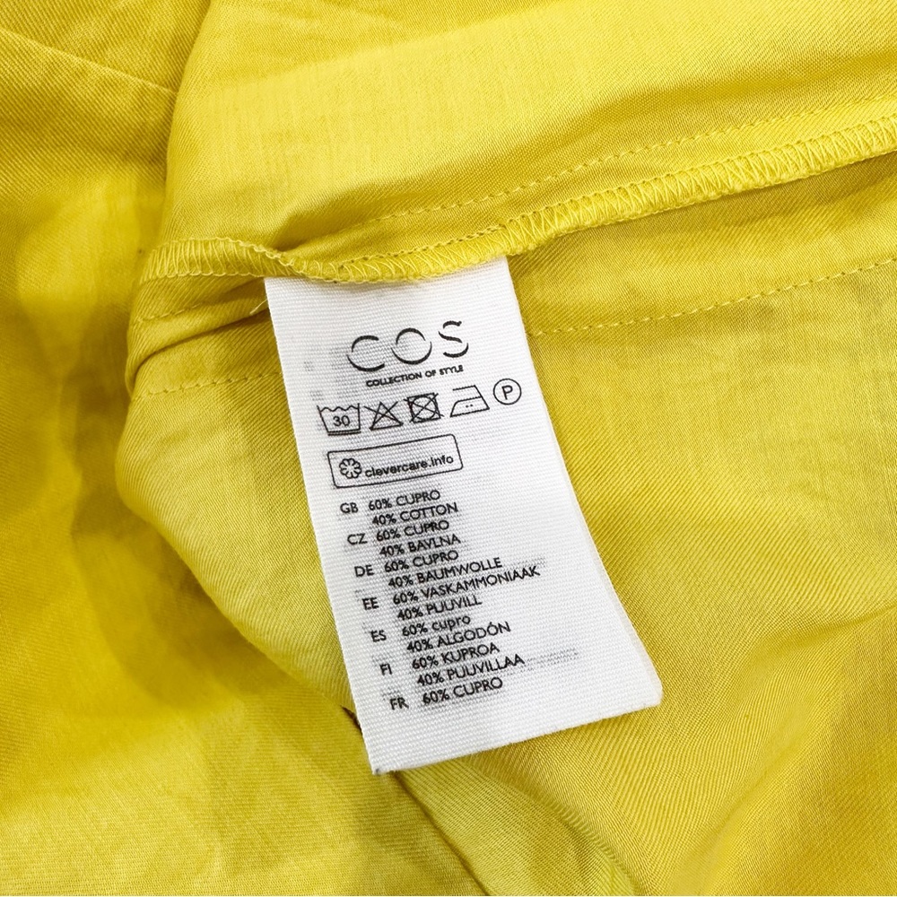 COS Neon Yellow Tunic Dress Women’s - Picture 6 of 6